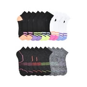 Athletic Works Girls Ankle Socks, 10 Pack, Sizes S-L