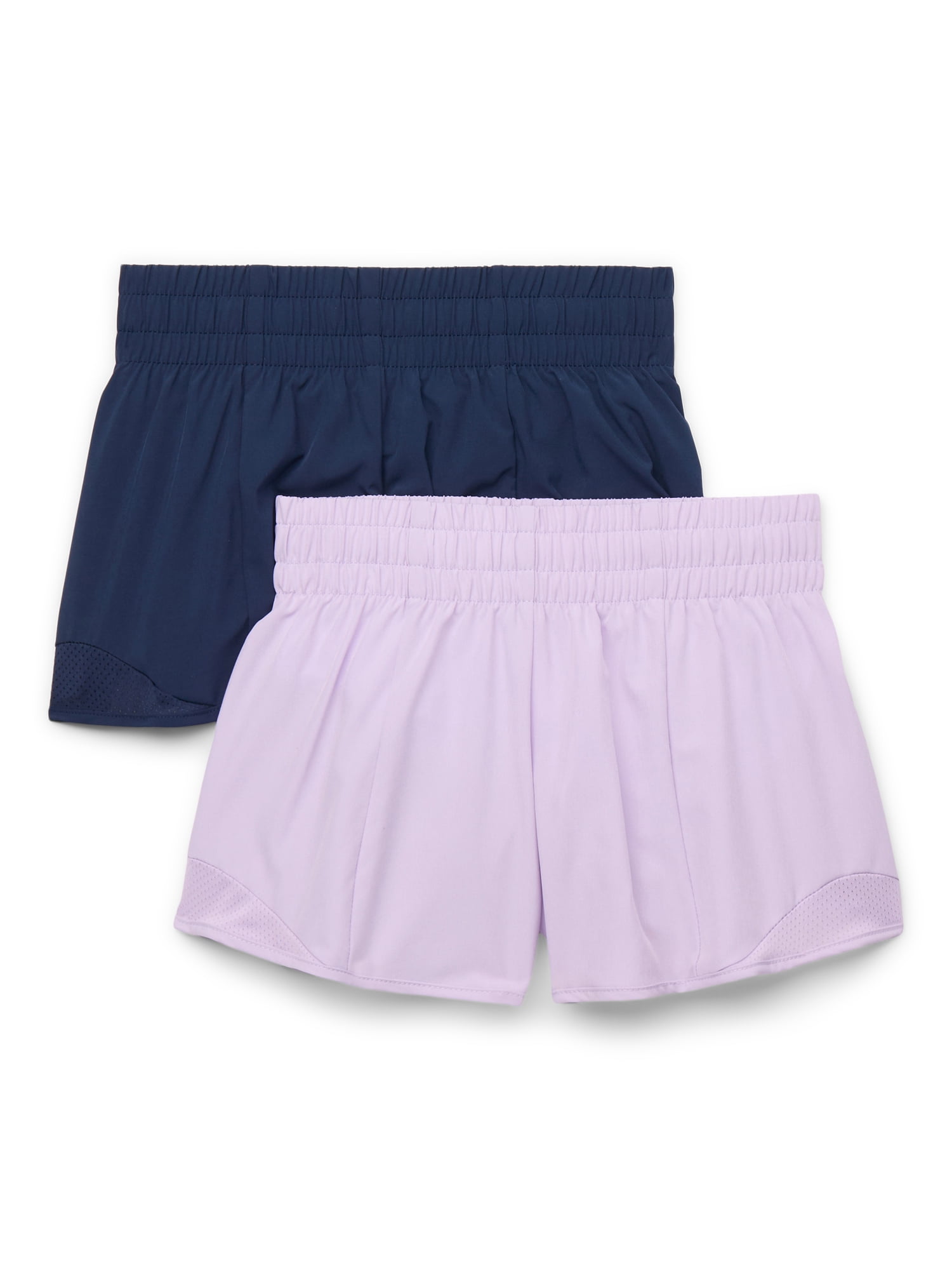 Athletic Works Girls Ribbed Biker Short 2 Pack – Sizes 4-18