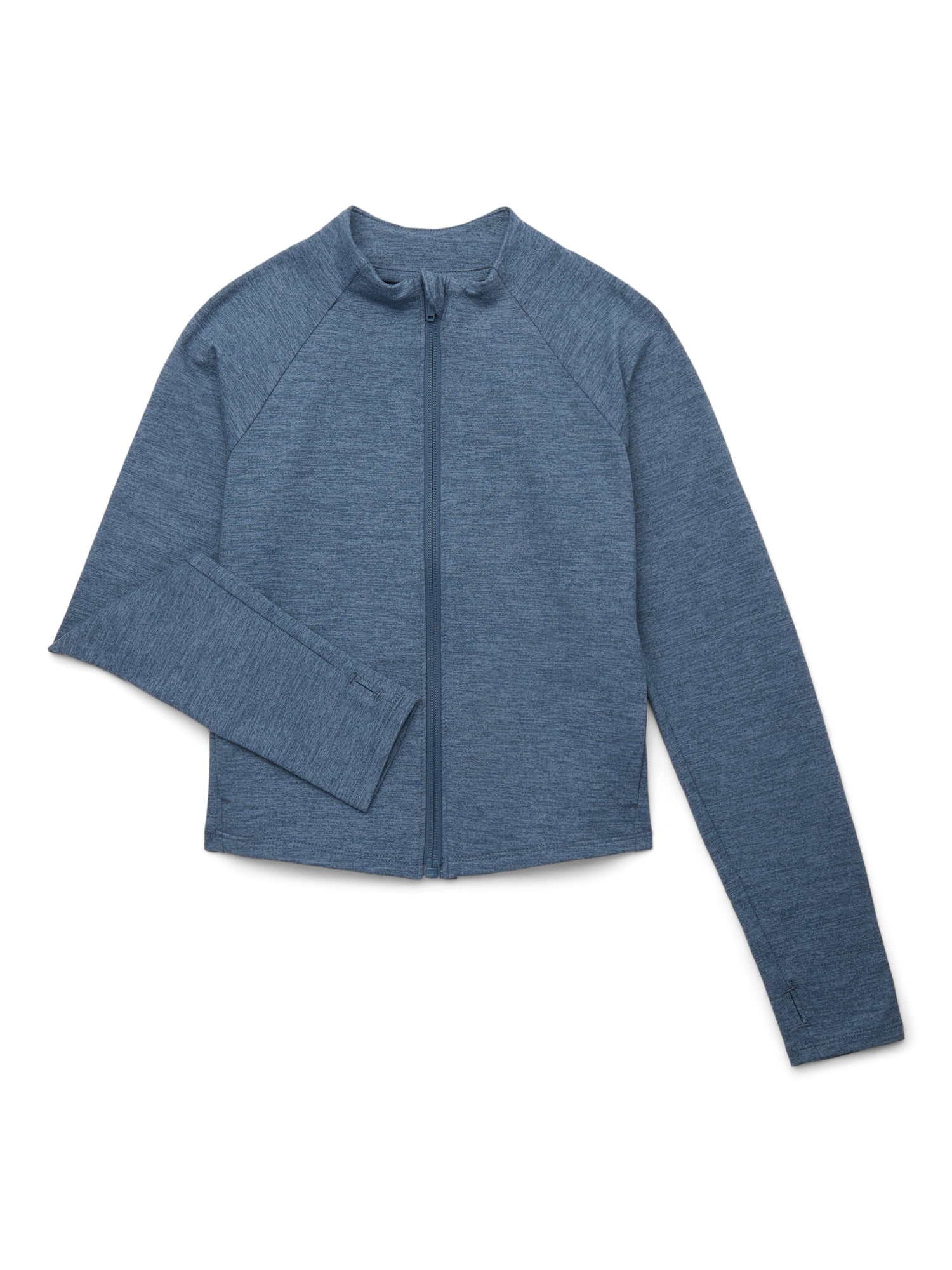 Athletic Works Girls ButterCore Full Zip Jacket, Sizes 4-18