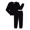 thumbnail image 1 of Athletic Works Girls Core Fleece Crewneck Sweatshirt and Joggers, 2-Piece Set, Sizes 4-18 & Plus, 1 of 3