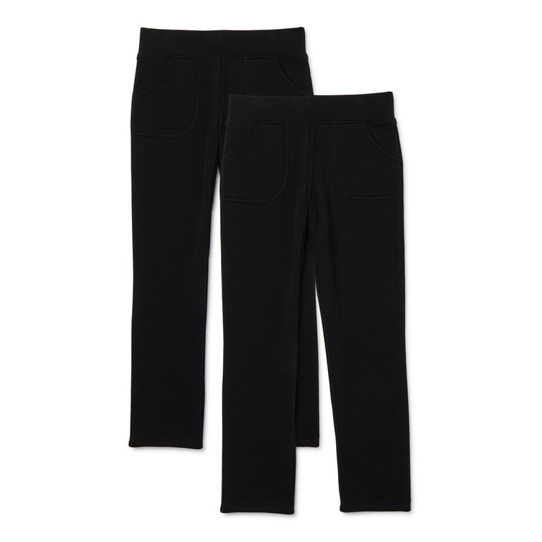 Athletic Works Girls Core Fleece Sweatpants 2 Pack Sizes 4 18