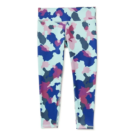 Athletic Works Girls Core Leggings, 2-Pack, Sizes 4-18 & Plus