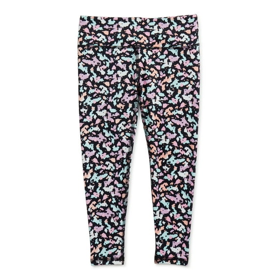 Athletic Works Girls Core Leggings, 2-Pack, Sizes 4-18 & Plus