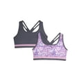 thumbnail image 1 of Athletic Works Girls Cross Back Bras, 2-Pack, Sizes S-2XL, 1 of 1