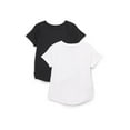 thumbnail image 1 of Athletic Works Girls Active Tee with Short Sleeves, 2-Pack, Sizes 4-18 & Plus, 1 of 3