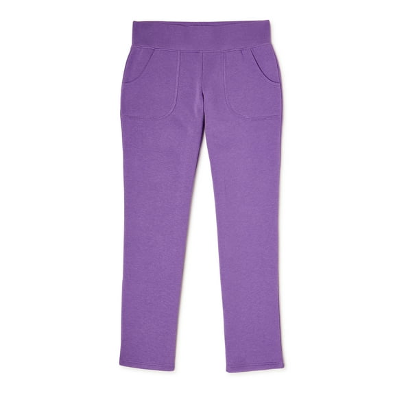 Athletic Works Girls Fleece Sweatpants, Sizes 4-18 & Plus