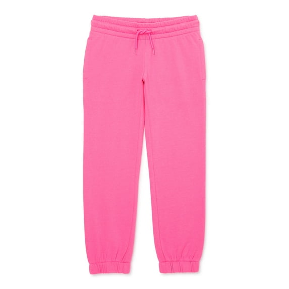 Athletic Works Girls Fleece Sweatpants, Sizes 4-18