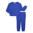 thumbnail image 1 of Athletic Works Girls Fleece Sweatshirt & Sweatpants Set, 2-Piece, Sizes 4-18 & Plus, 1 of 3