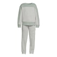 Athletic Works Girls’ Fleece Sweatshirt and Sweatpants Set, 2Piece