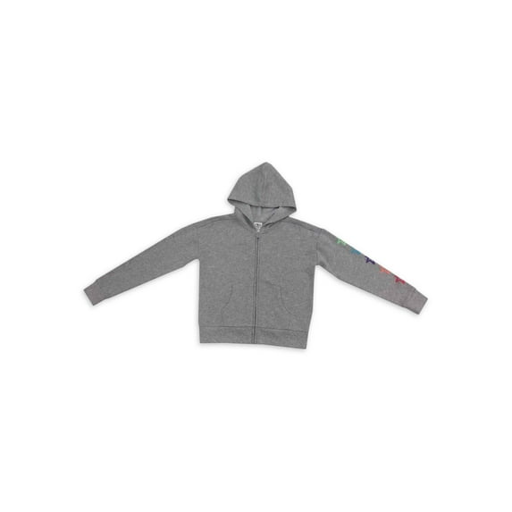 Athletic Works Girls Fleece Zip Hoodie, Sizes 4-18 & Plus