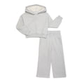 thumbnail image 1 of Athletic Works Girls Heavyweight Fleece Hoodie and Pants Set, 2-Piece, Sizes 4-18 & Plus, 1 of 3