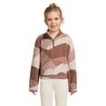 thumbnail image 1 of Athletic Works Girls Microfleece Quarter-Zip Pullover, Sizes 4-18 & Plus, 1 of 5