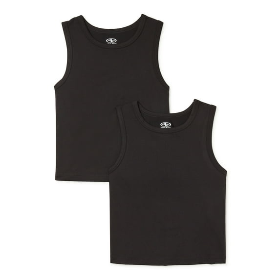 Athletic Works Girls Muscle Tank Top, 2-Pack, Sizes 4-18 & Plus