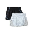 Athletic Works Girls Printed and Solid Active Running Shorts, 2Pack