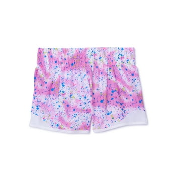 Athletic Works Girls Printed and Solid Active Running Shorts, Sizes 4-18 & Plus