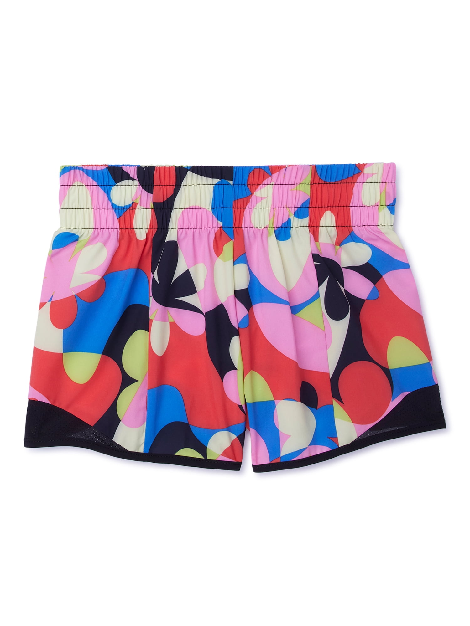 Athletic Works Girls Printed and Solid Active Running Shorts, Sizes 4 ...