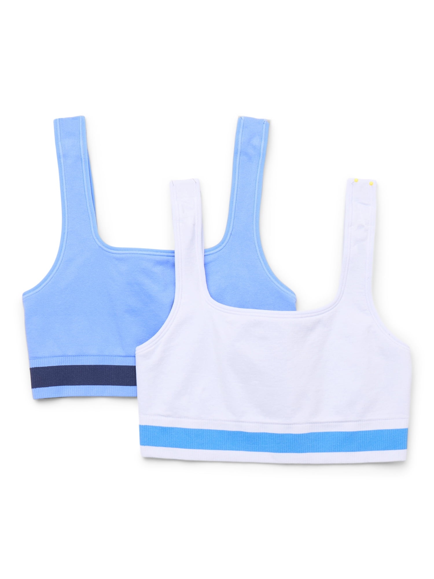 Seamless Shockproof Breathable Sports Bra for Girls (2-Pack)