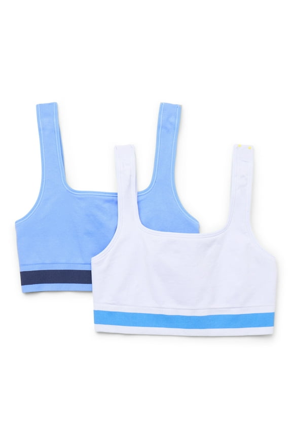 Girls Reversible Seamless Sport Bra, 2-Pack, Sizes XS-XXL