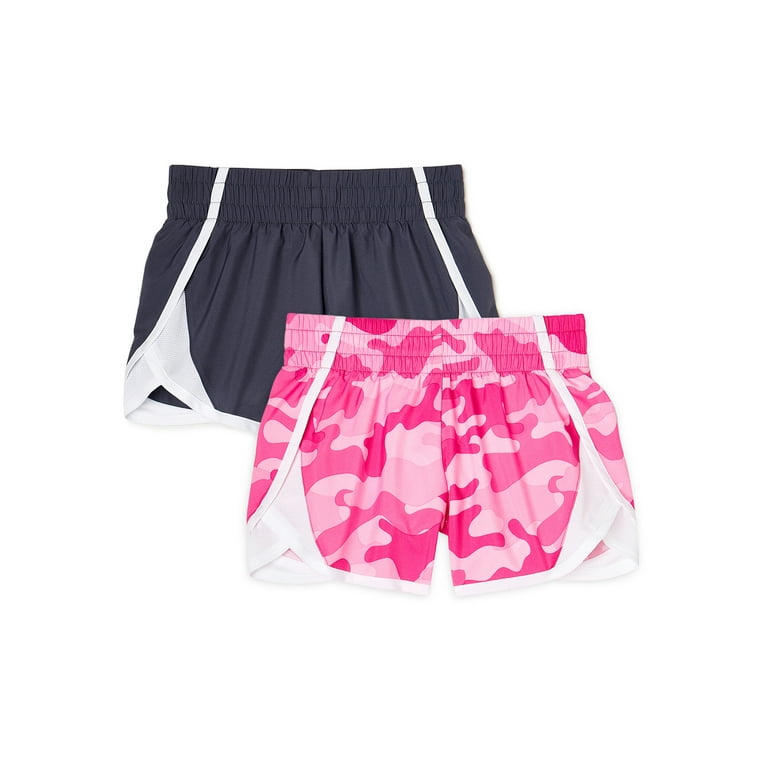 Athletic Works Girls Running Shorts 2 Pack Sizes 4 18 Plus