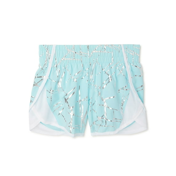 Athletic Works Girls Running Shorts, Sizes 4-18 & Plus