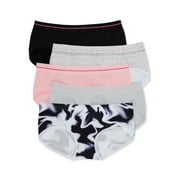 Athletic Works Girls Seamless Brief Underwear, 5-Pack, Sizes S-XL
