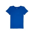 thumbnail image 1 of Athletic Works Girls Short Sleeve Active Cutout Tee, Sizes 4-18 & Plus, 1 of 3
