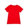 thumbnail image 1 of Athletic Works Girls Short Sleeve Solid Tee, Sizes 4-18 & Plus, 1 of 3