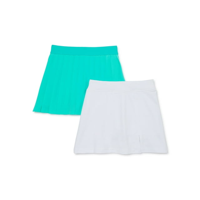 Athletic Works Girls Skort Set, 2Pack, Sizes 418 & Plus