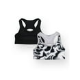 thumbnail image 1 of Athletic Works Girls Sports Bra, 2 Pack, Sizes XS-XXL, 1 of 4