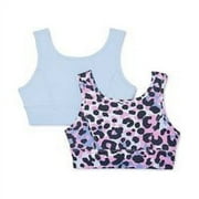Athletic Works Girls Sports Bra with Keyhole, 2-Pack