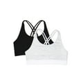 thumbnail image 1 of Athletic Works Girls Strappy Back Sports Bra 2-Pack, 1 of 3