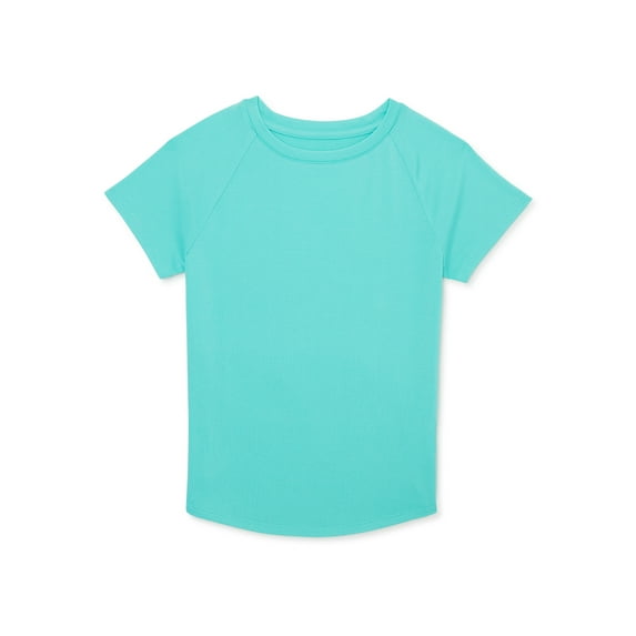 Athletic Works Girls T-Shirt with Short Sleeves, Sizes 4-18 & Plus