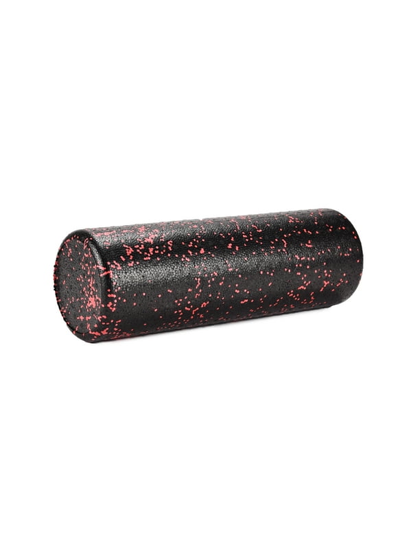 Athletic Works High Density Foam Roller, 18" Length, Red/Black