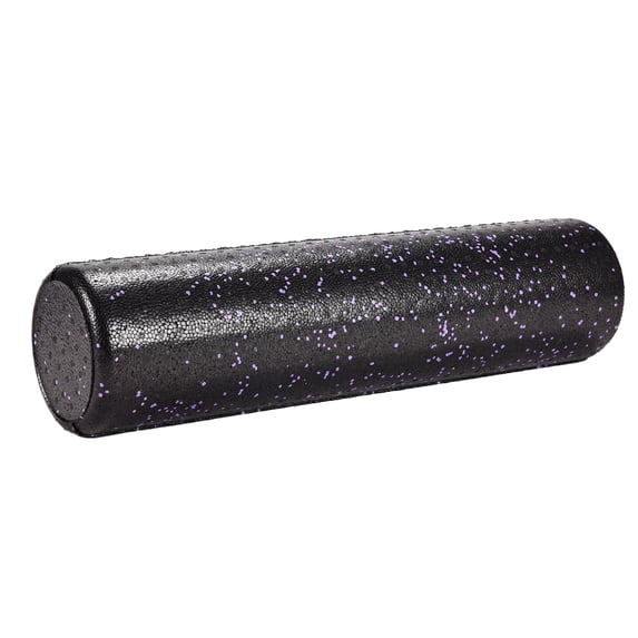 Athletic Works Exercise Foam Roller, 24 in x 6 in, Purple/Black