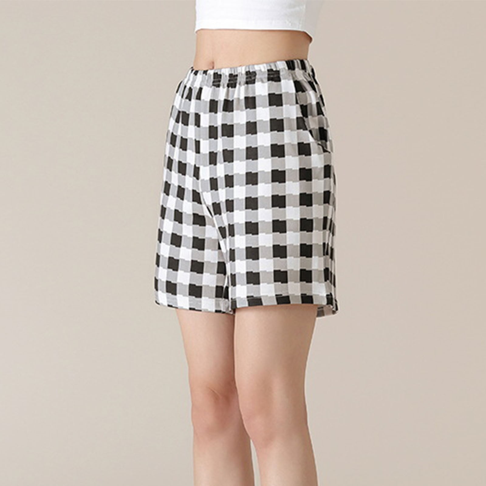 High Waisted Cotton Shorts