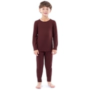 Athletic Works Boy's & Girl's Waffle Thermal Underwear Crew Top & Bottom Set, Sizes XS-XXL