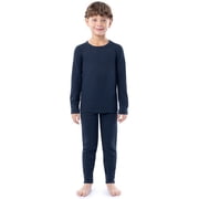 Athletic Works Boy's & Girl's Waffle Thermal Underwear Crew Top & Bottom Set, Sizes XS-XXL