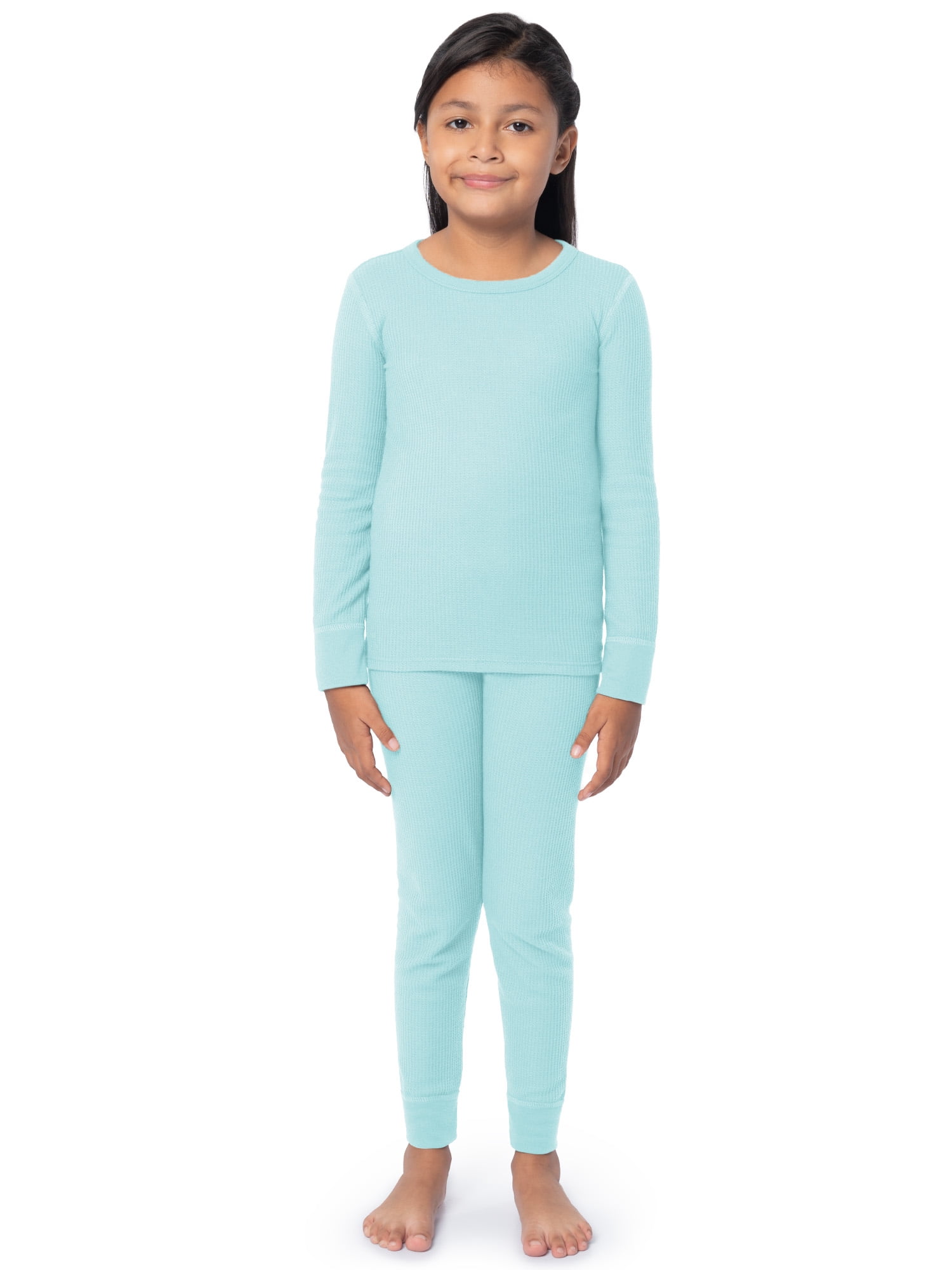 Athletic Works Boys & Girls Waffle Thermal Top & Bottom Set, Sizes Xs-Xxl