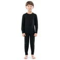 thumbnail image 1 of Athletic Works Boy's & Girl's Waffle Thermal Underwear Crew Top & Bottom Set, Sizes XS-XXL, 1 of 9