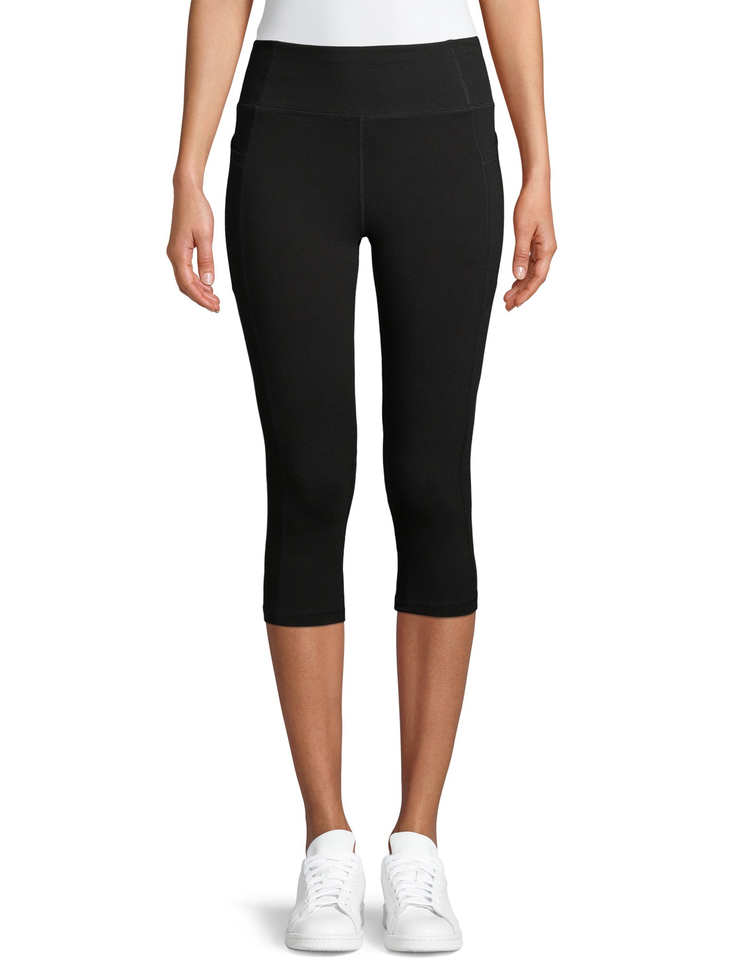 Athletic Works Ladies Cotton Capri With Side Pockets - Walmart.com