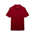thumbnail image 1 of Athletic Works Boys Short Sleeve Performance Polo Shirt, Sizes 4-18, 1 of 3