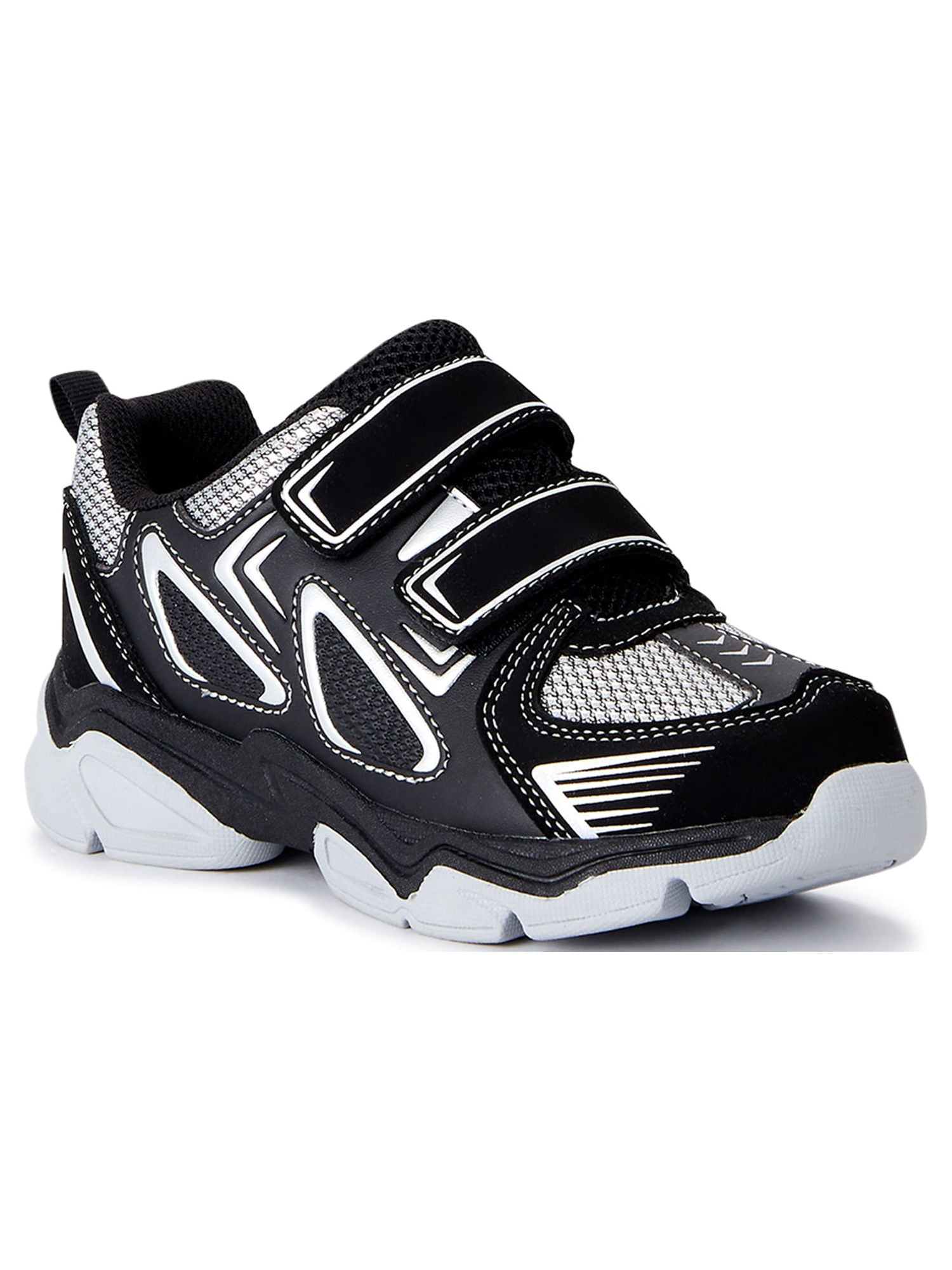 Athletic Works Little Big Boys Two Strap Athletic Sneakers Sizes 13 6 Walmart