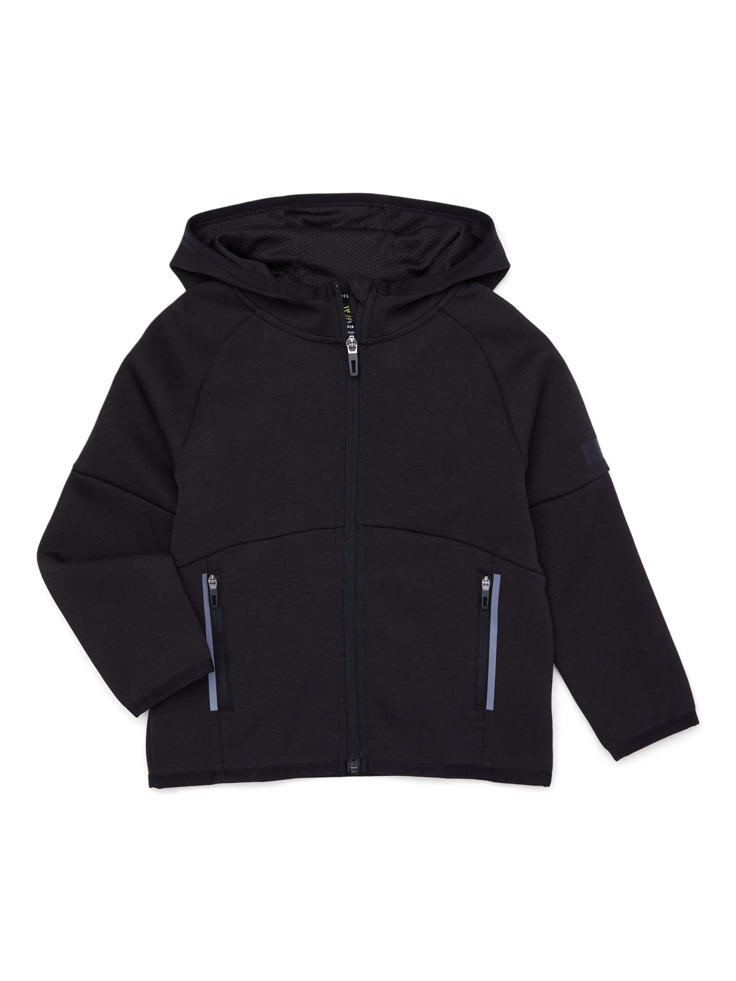 Athletic Works Boys Full Zip Double Knit Performance Jacket Sizes 4 18 Husky Walmart