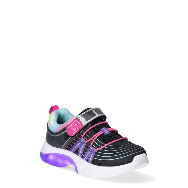 Athletic Works Little Girl & Big Girl Light Up Sneakers, Sizes 134