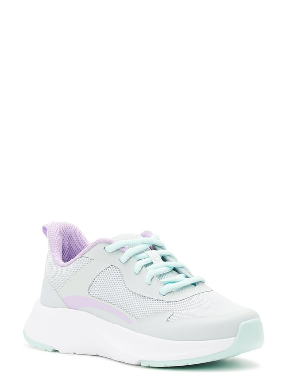 Little Girl & Big Girl Mesh Jogger Lace Up Sneakers