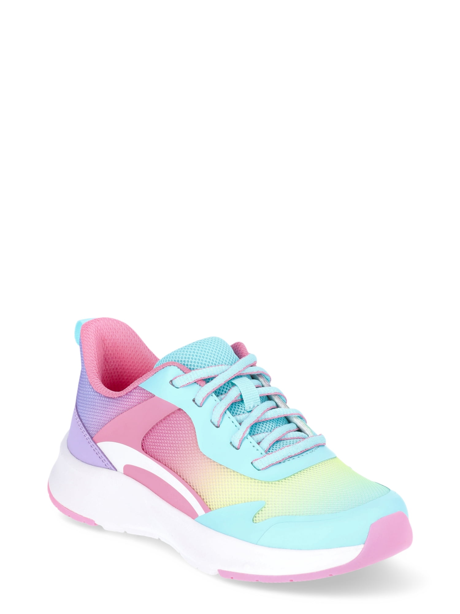 Athletic Works Little Girl & Big Girl Mesh Jogger Lace Up Sneakers