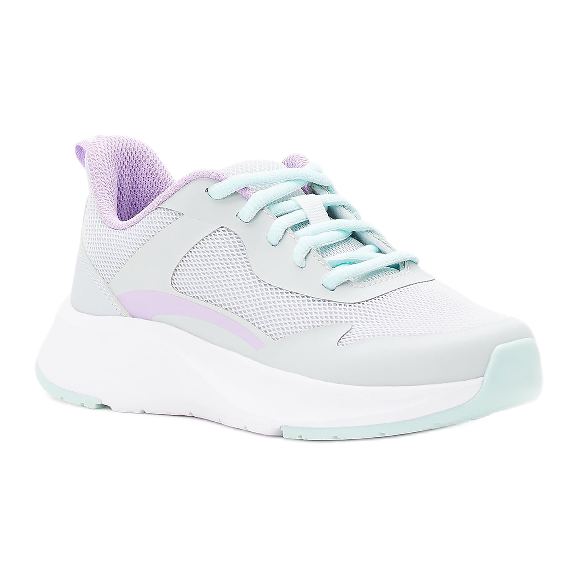 Athletic Works Little Girl & Big Girl Mesh Jogger Lace Up Sneakers