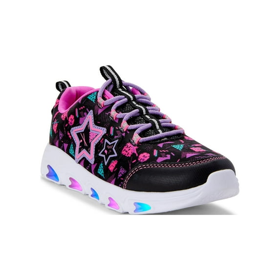 Athletic Works Little Girls & Big Girls Light up Athletic Sneaker, Sizes 13-5