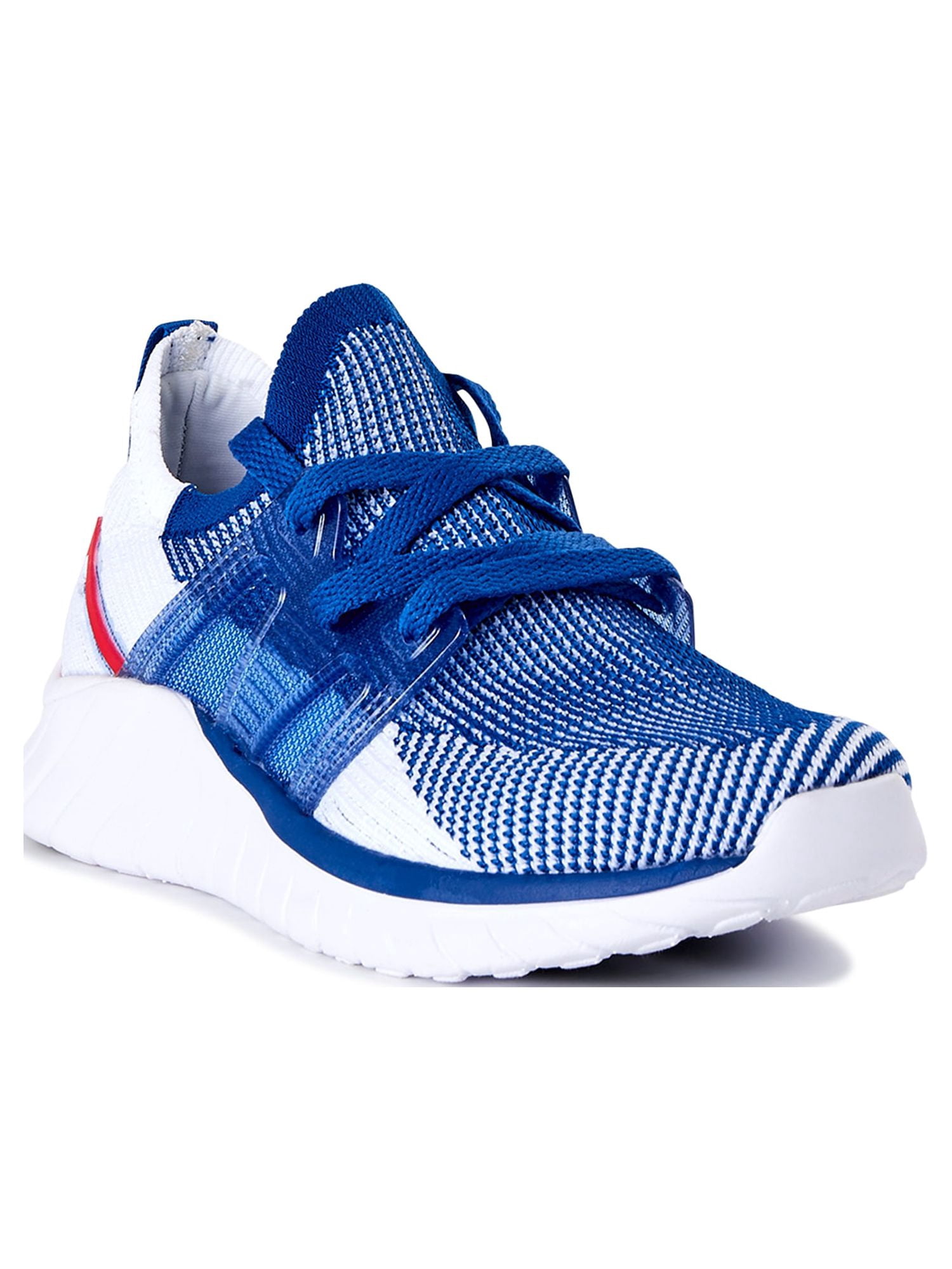 Athletic Works Little and Big Boys Knit Cage Athletic Sneakers, Sizes 13-6