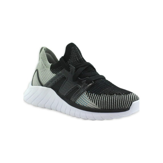 Athletic Works Little and Big Boys Knit Cage Athletic Sneakers, Sizes 13-6